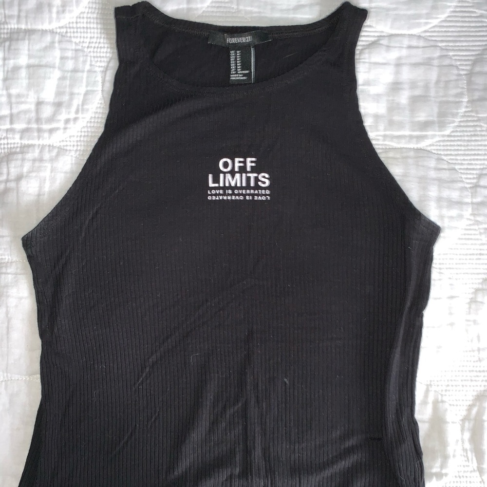Black crop top